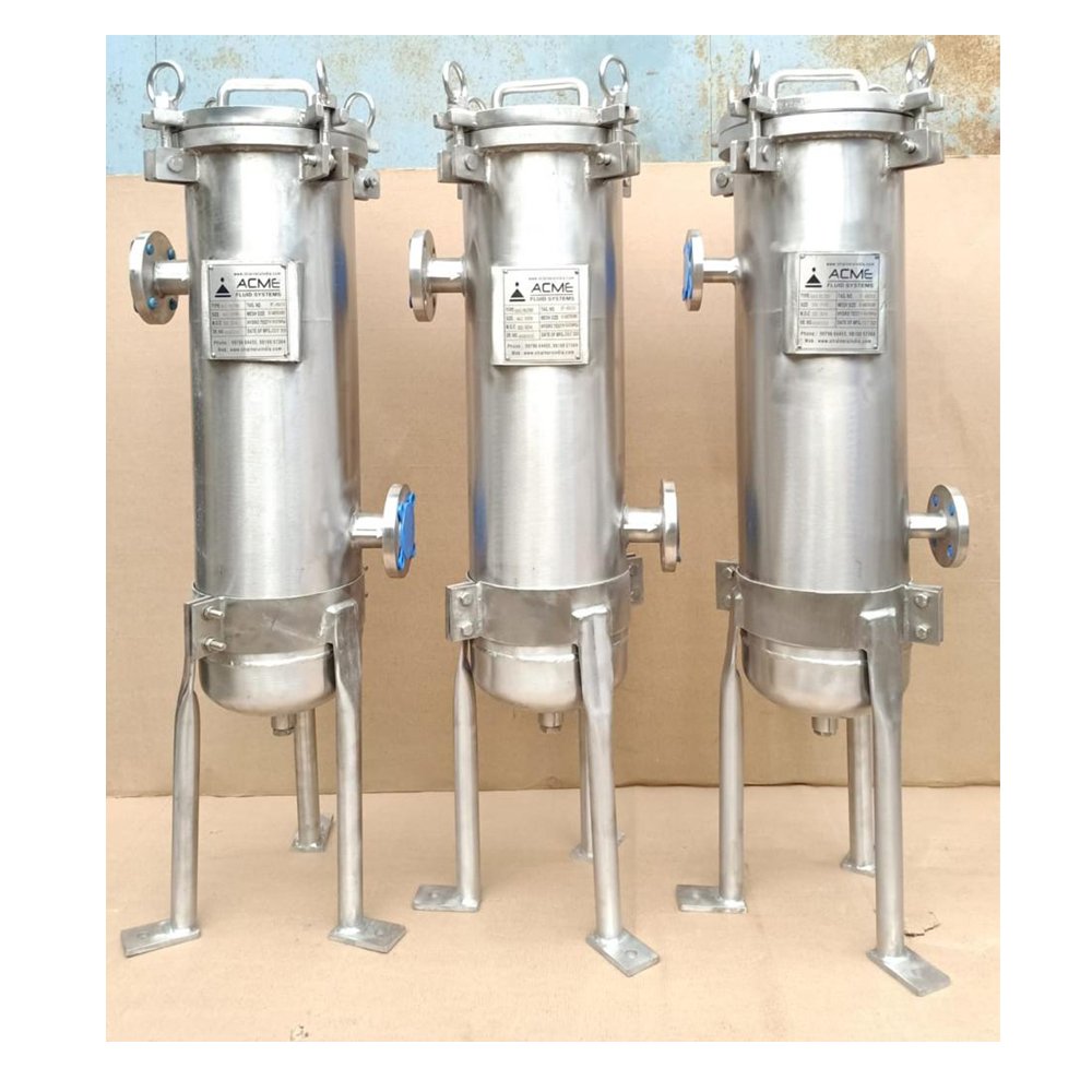 Bag filter housing PMI inspection