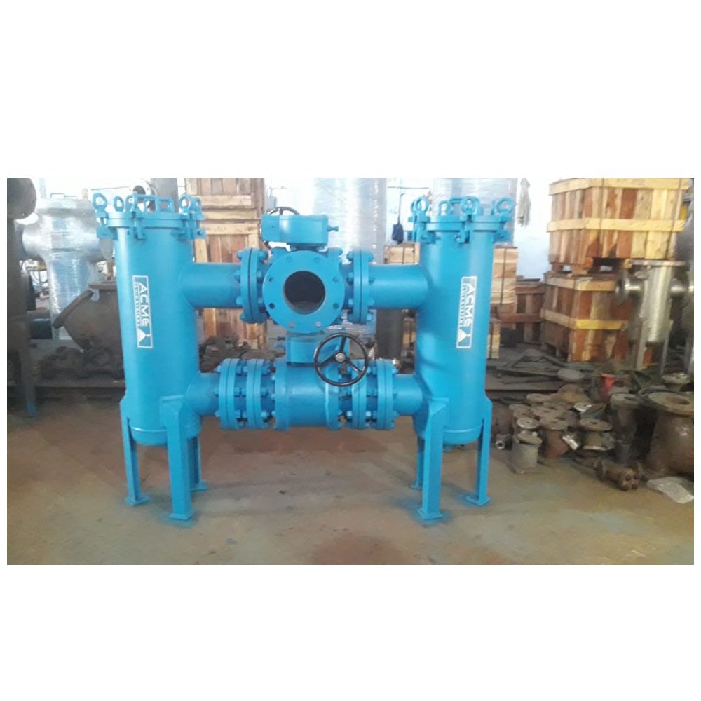 Duplex Basket Strainer with Check Valves for Export to Jordan